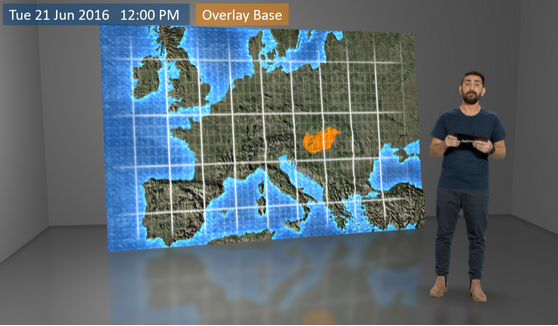 Aximmetry's Meteo plugin forecast example 4